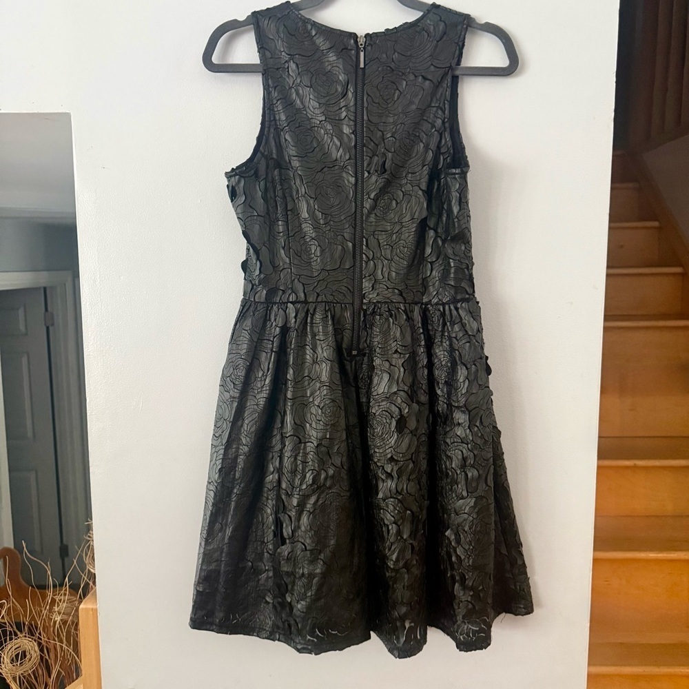 Whimsigoth Rose Jacquard Mini Dress ๐ค Buffalo David Bitton LBD - Picture 4 of 8